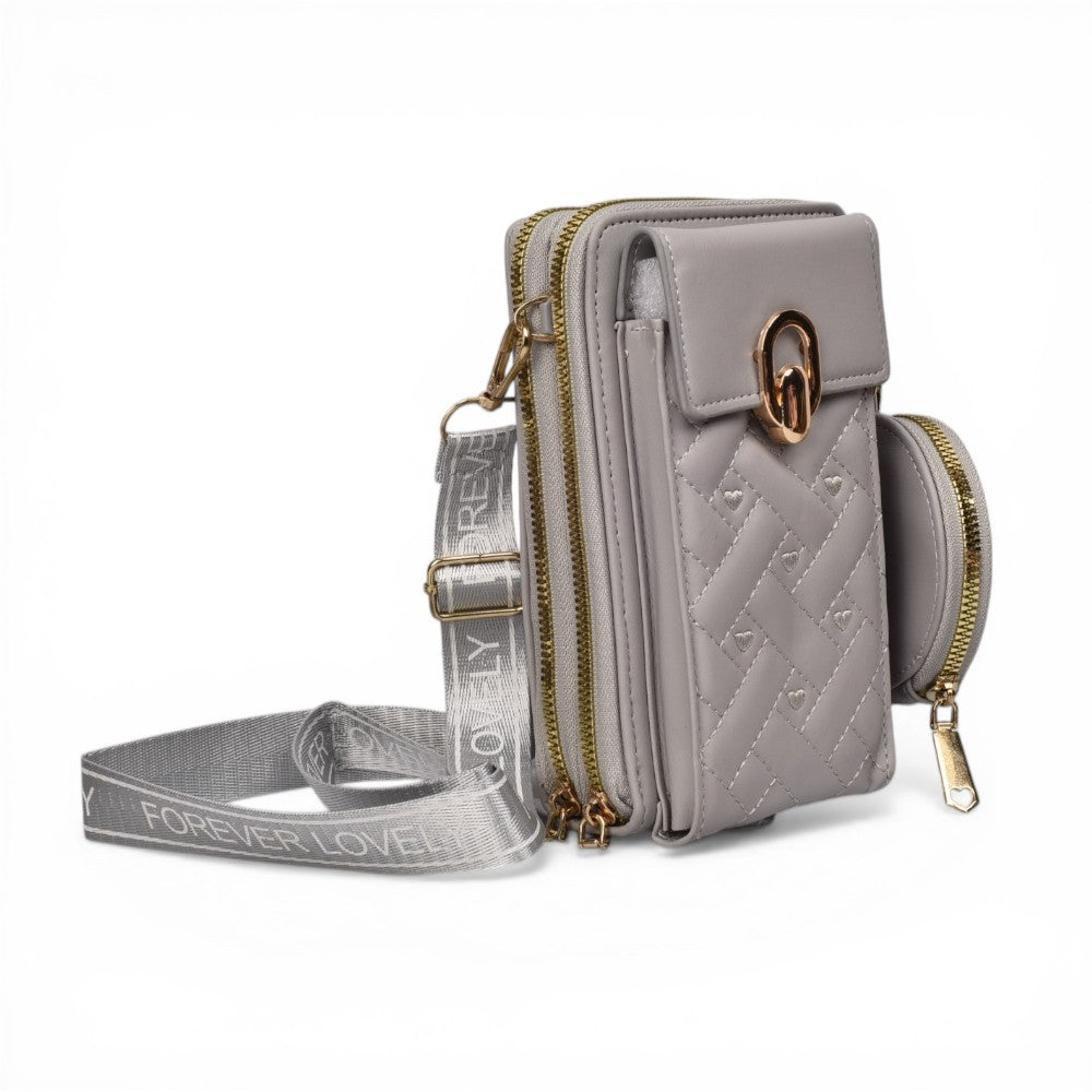 bolso para dama sintetico con monedero dim: 11x18x7