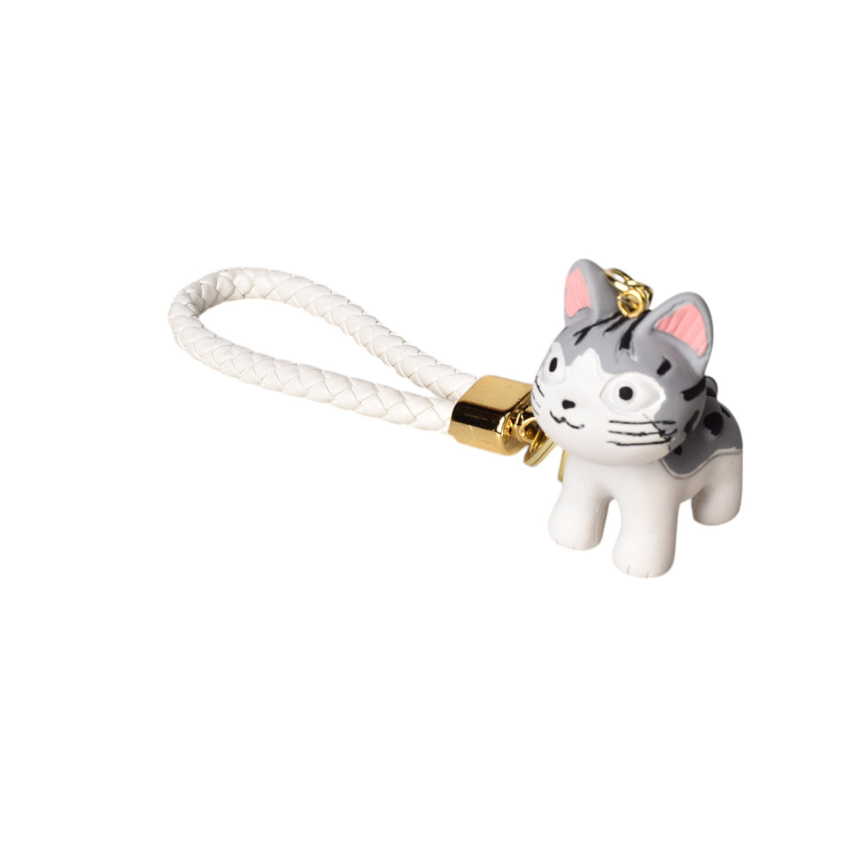 llavero en resina forma de gato varios colores dim:3x5x3