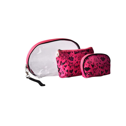 COSMETIQUERA X 3 UND MAQUILLAJE SINTETICO PVC