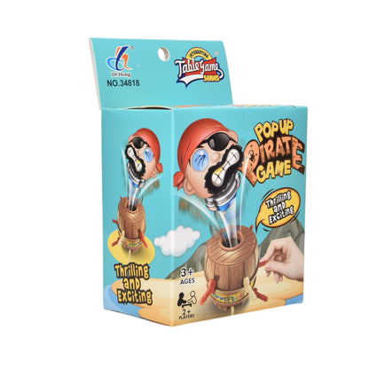 JUGUETE DE BARRIL PIRATA INTERACTIVO FAMILIAR DIM:9X6X15