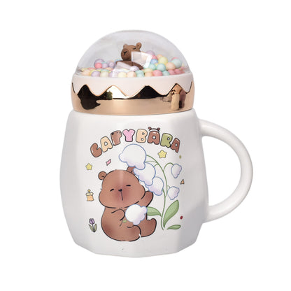 MUG POCILLO CERAMICA DISEÑO CAPYBARA 420ML DIM:8X8X11