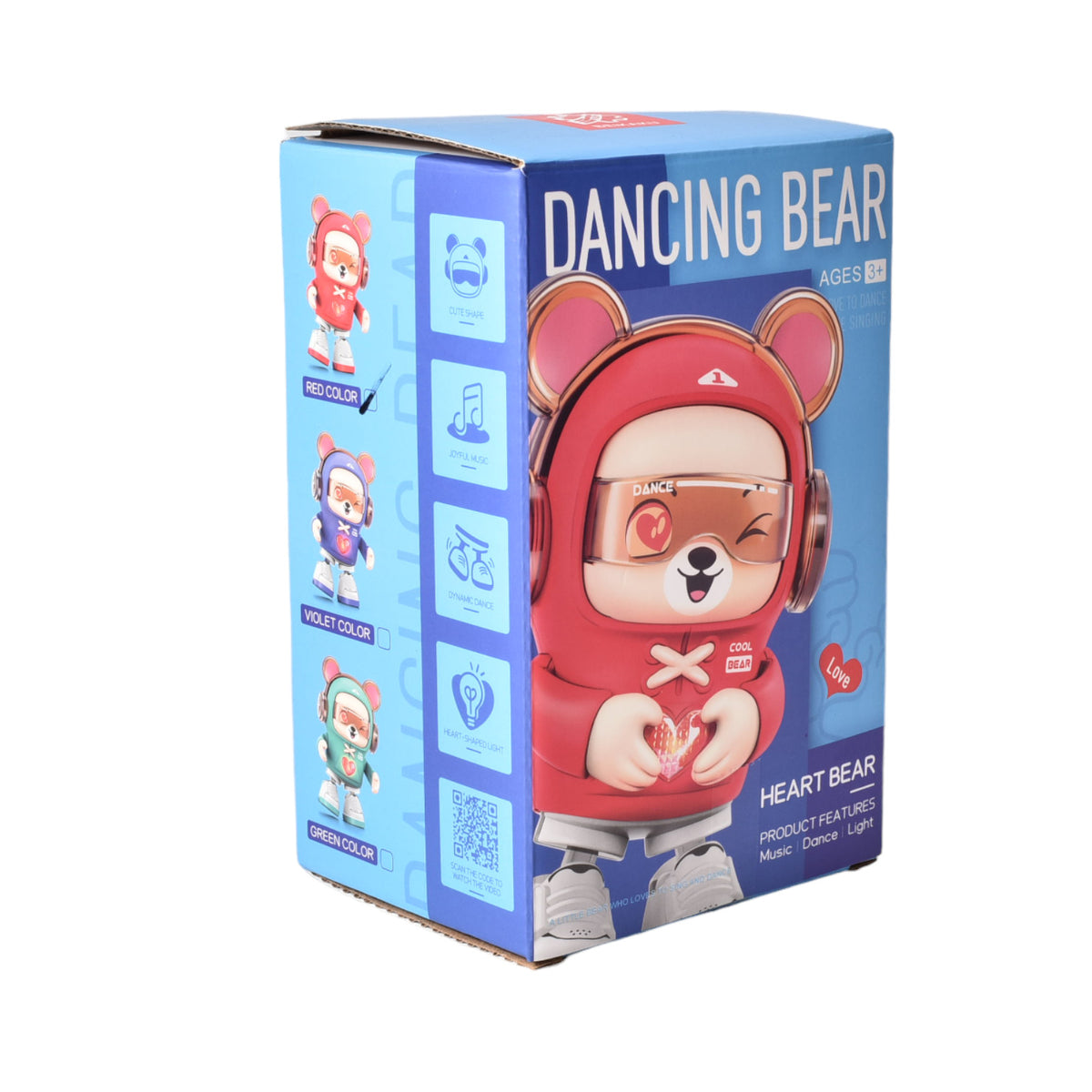 juguete oso con movimiento luces y sonido plastico