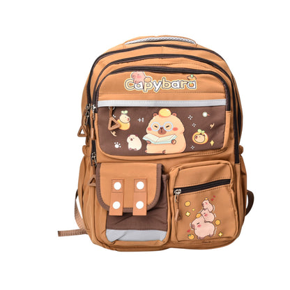 MORRAL MALETA POLIESTER CAFE DIM:41X31X12