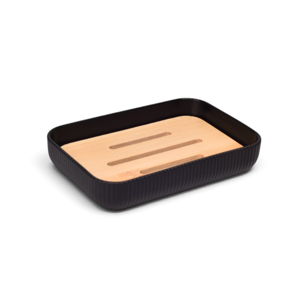 set de jaboneras madera plastico dim:7x17cm