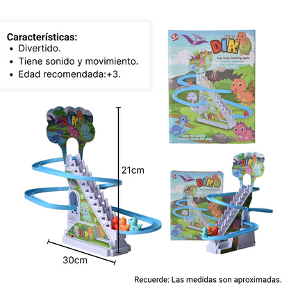 DINOSAURIOS TOBOGAN JUGUETE ESCALERAS PARA NIÑOS CON SONIDO
