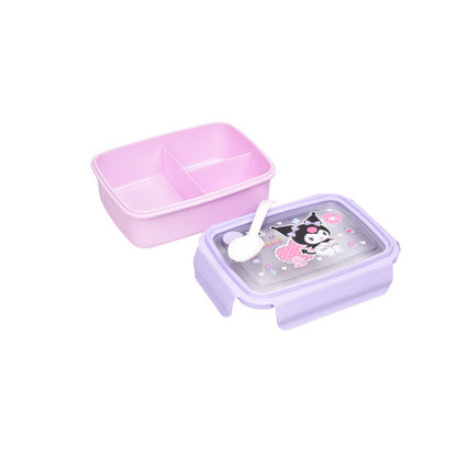 PORTACOMIDA PLASTICO 800ML PERSONAJE LILA DIM:18X13