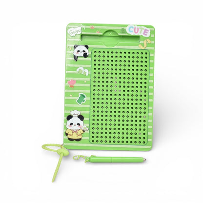 TABLERO MAGNETICO VERDE CON LAPIZ PLASTICO Y METAL DIM:14X20