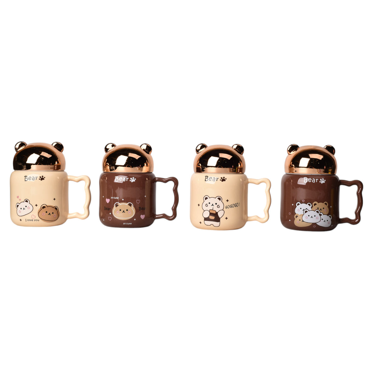 mug pocillo ceramica diseño osos 450ml dim:9*9*13