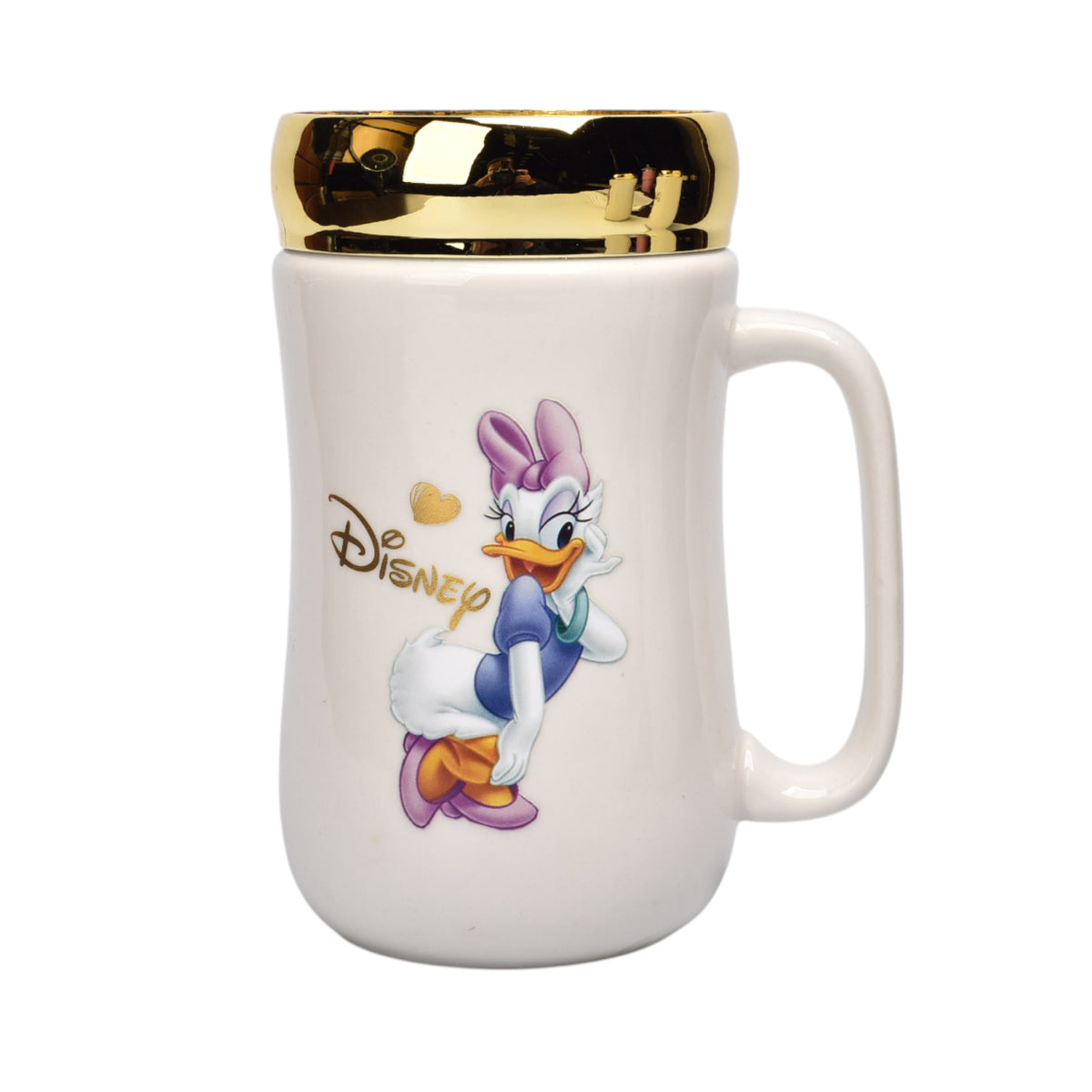 pocillo ceramica diseño pato con tapa 450ml dim:7x14