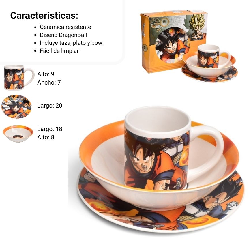 set vajilla prj ceramica 240ml