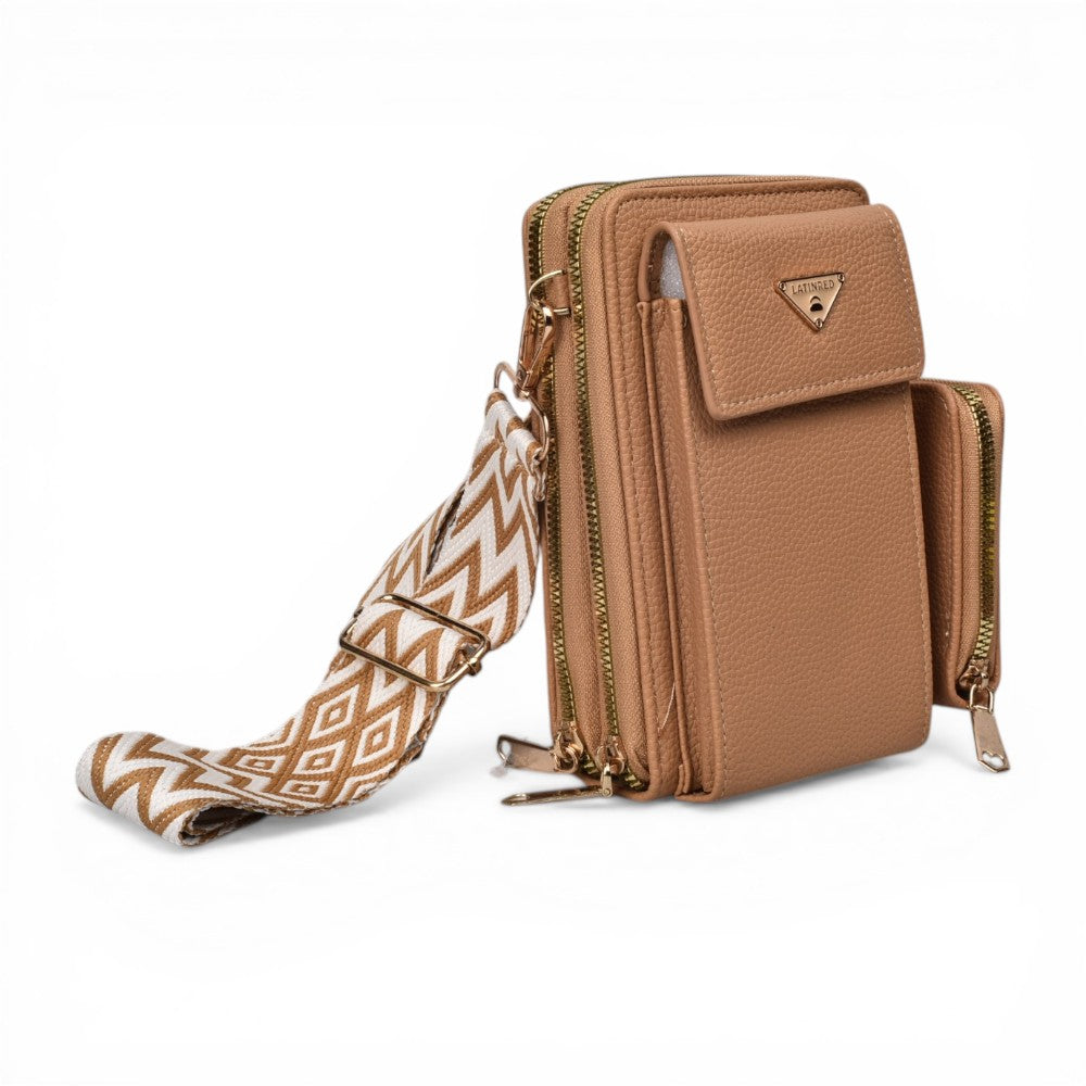bolso para dama sintetico con monedero dim: 11x18x7