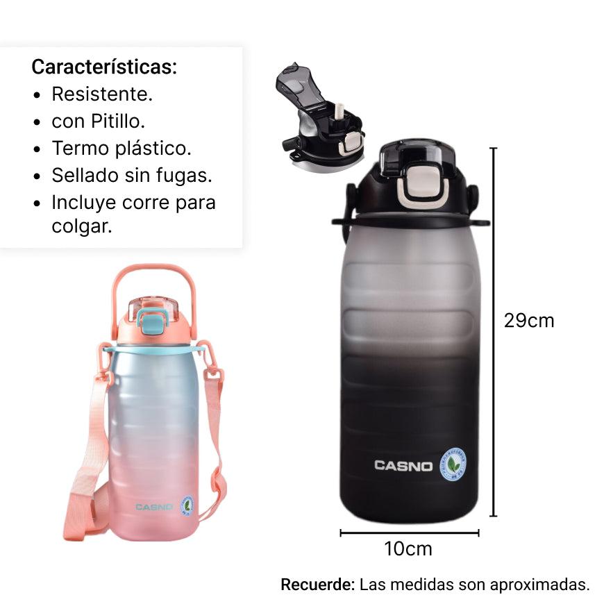 botella de agua 2000ml
