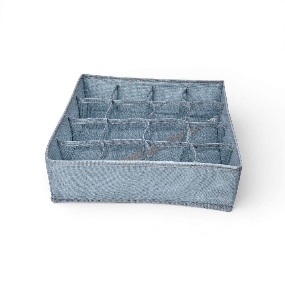 organizador de ropa con 16 divisiones fibra poliester dim:32x32x10