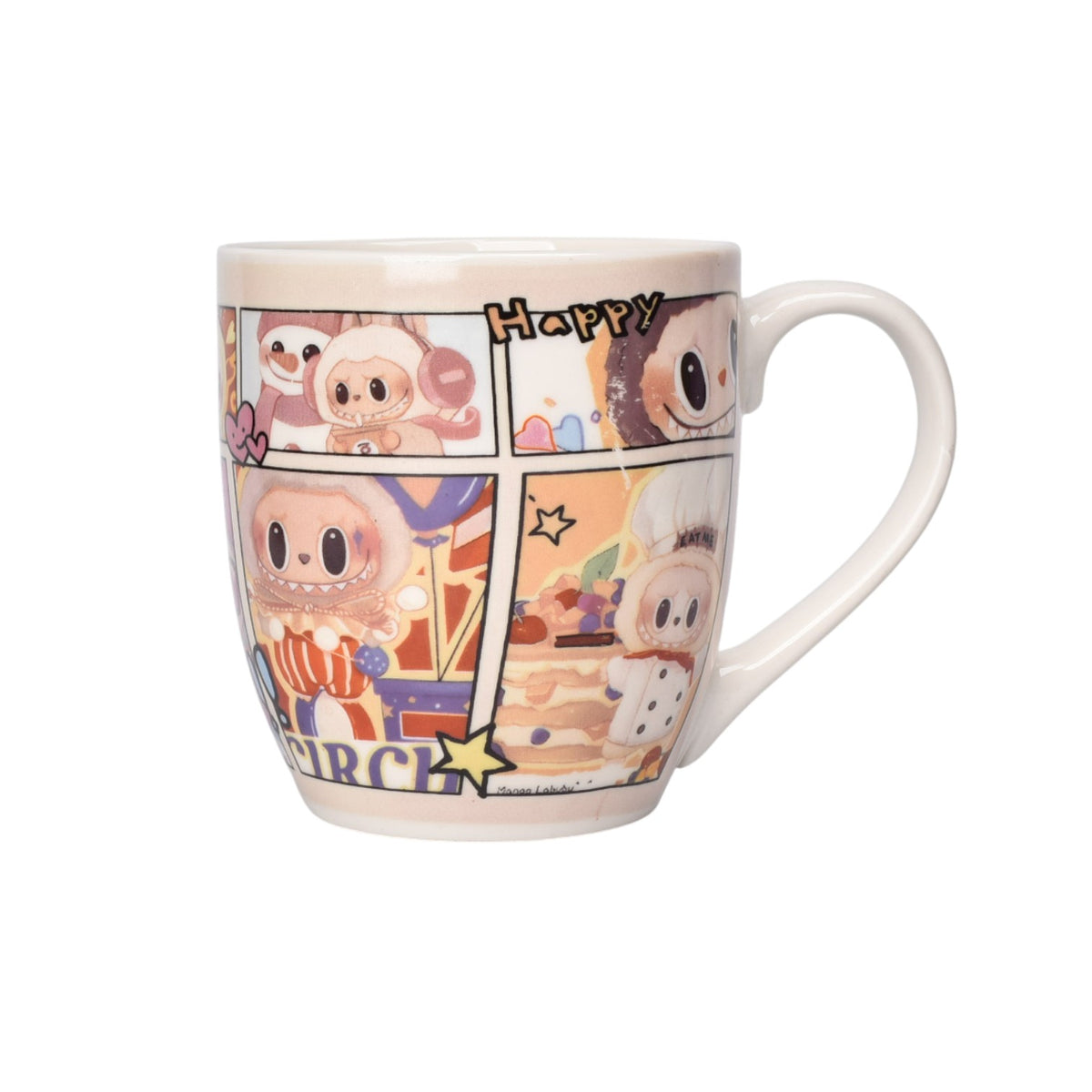 mug pocillo ceramica personaje labubu 300ml dim:9x9x10