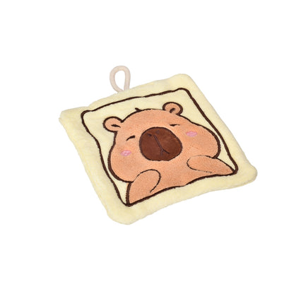 TOALLA PARA MANOS MICROFIBRA PEQUEÑA POLIESTER DISEÑO CAPYBARA