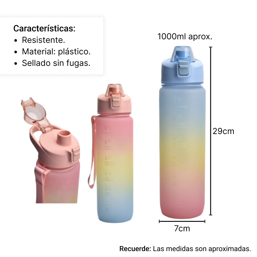 botella de agua 1000ml