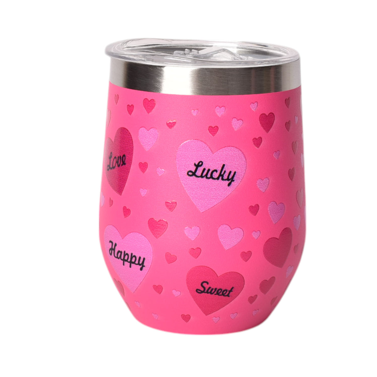 termo acero inoxidable 350ml corazones