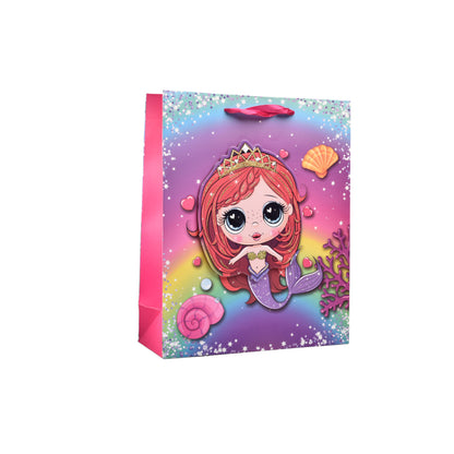 BOLSA REGALO EN PAPEL SIRENA TAMAÑO MEDIANO