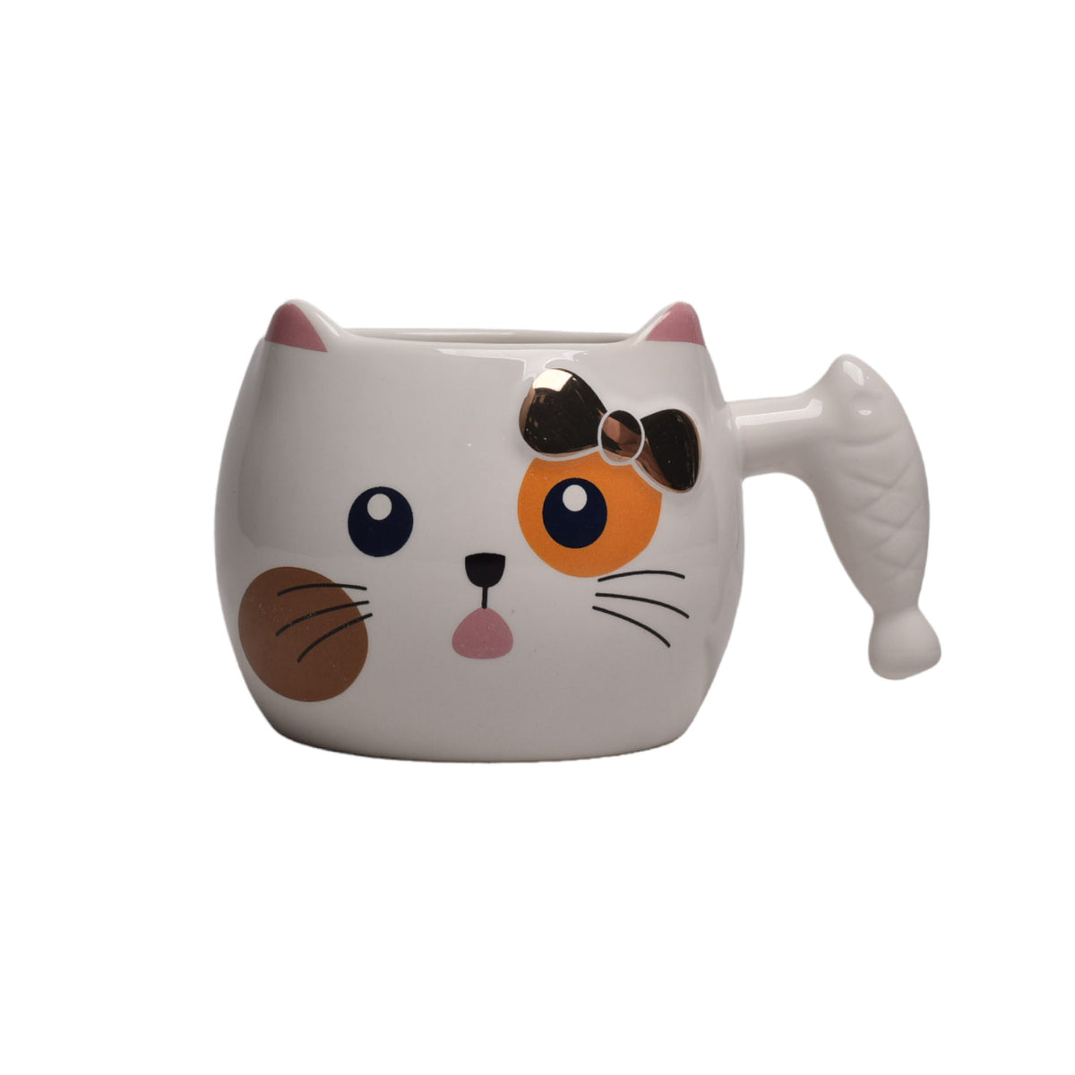 mug pocillo forma de gato
