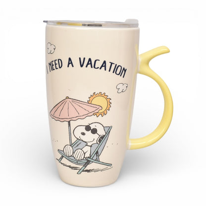 MUG POCILLO CON TAPA PLASTICA PERSONAJE 580ML DIM:8X8X15