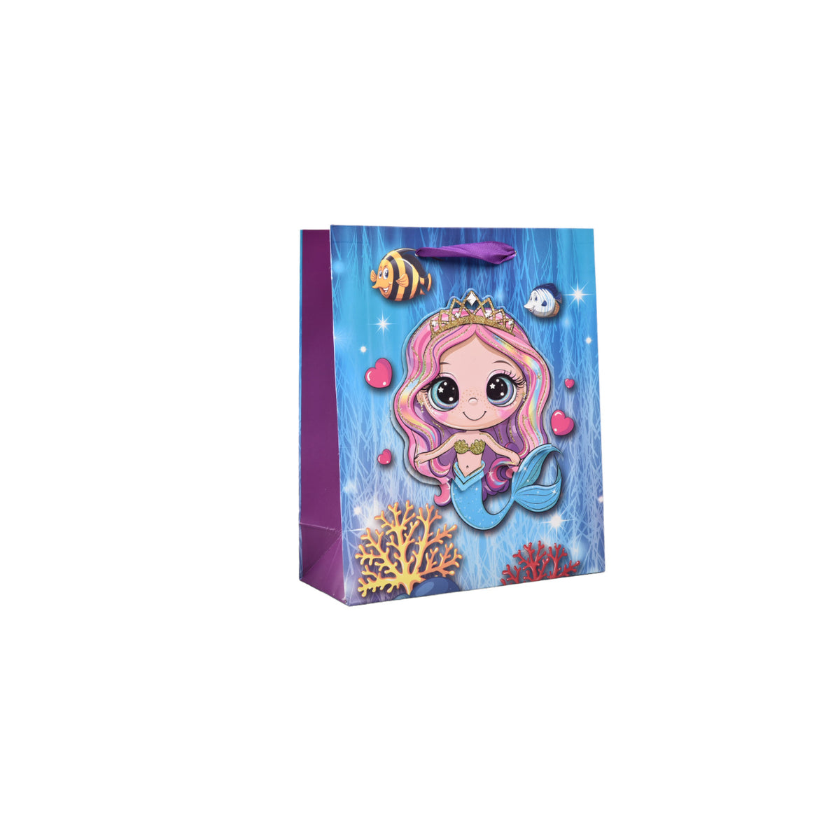 bolsa regalo en papel sirena tamaño pequeño