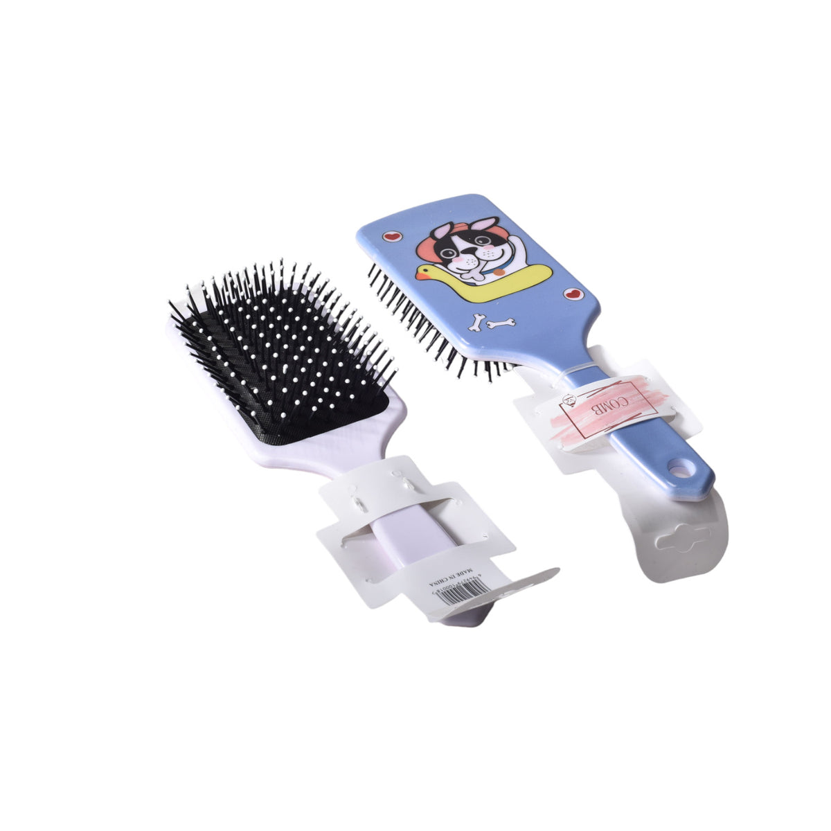 cepillo plastico para cabello diseño perros dim:7x24x4