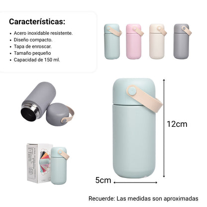 TERMO ACERO INOXIDABLE 150ML DIM:5X5X12