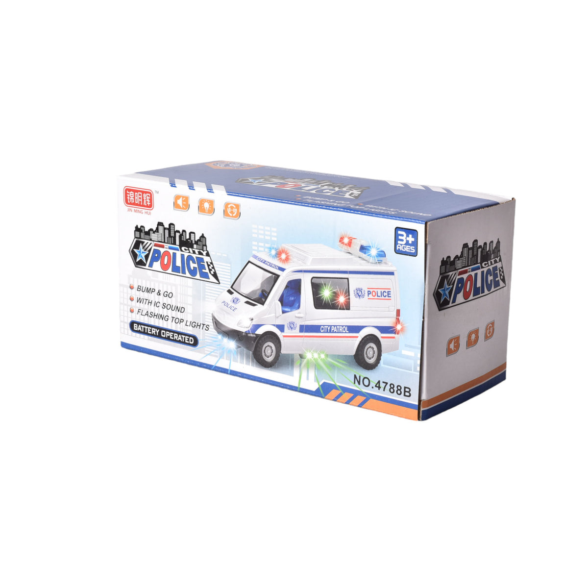 carro para niños policia  con luces sonido y movimiento