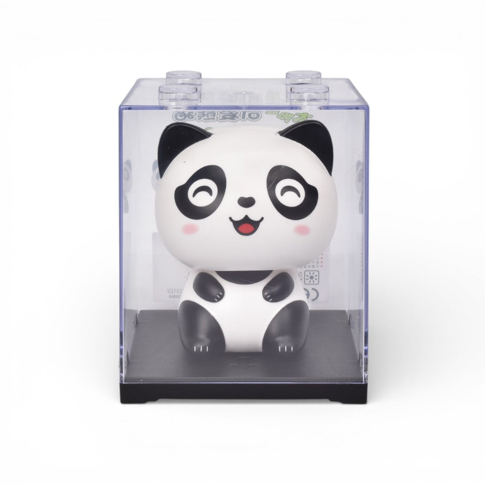 oso solar plastico color negro blanco dim:8x8x10