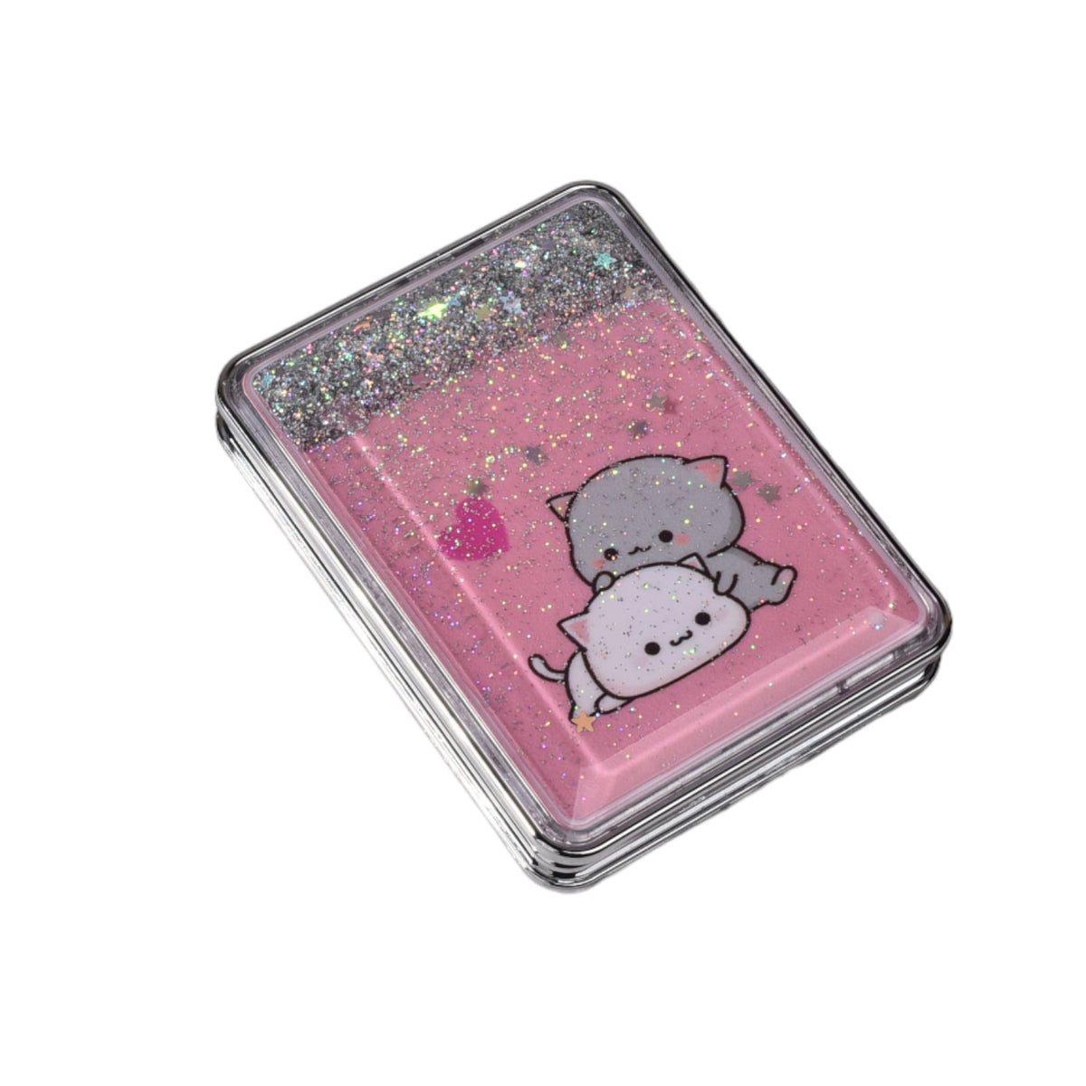 espejo plastico cuadrado cartera dim:6cm