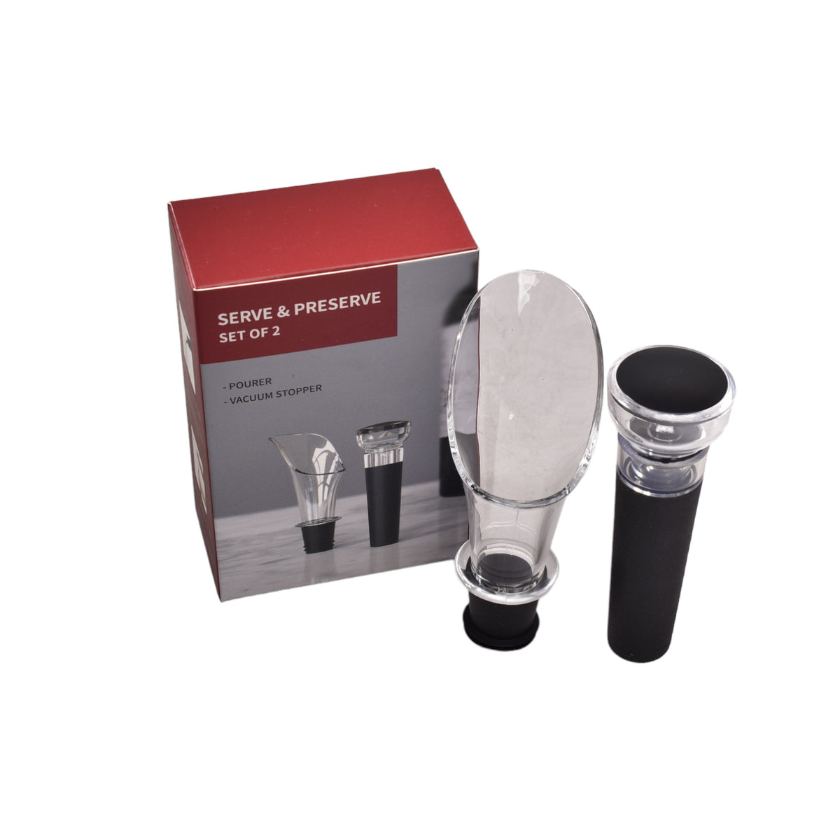 vertedor y tapon para sacachorcho de vino