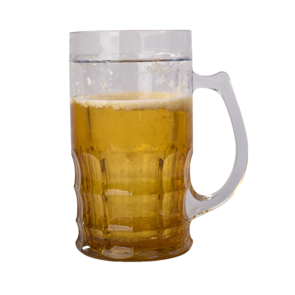 vaso transparente cervecero grande plastico 400ml dim:8x8x15