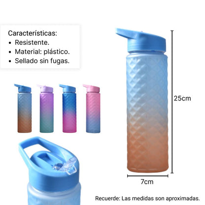 BOTELLA DE AGUA 650ML PLASTICO