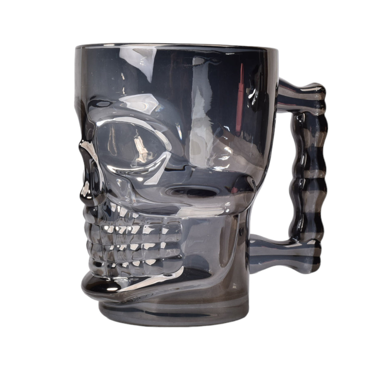 vaso calavera en vidrio
