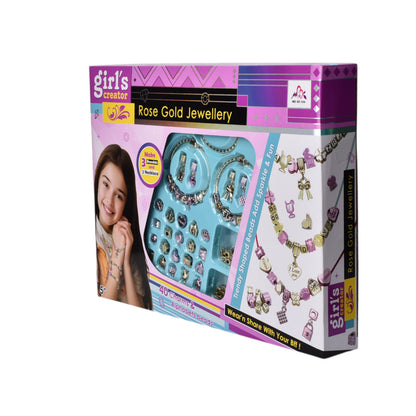 JUGUETE KIT PARA HACER PULSERAS PLASTICO NIÑA DIM:30X25X4