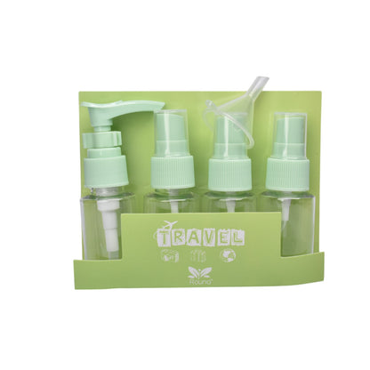 KIT 4 ENVASES RECARGABLES VIAJERO PLASTICO 30ML