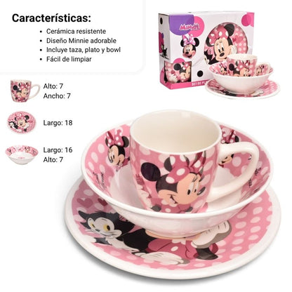SET VAJILLA NIÑOS CERAMICA 240ML / 11.5CMX6CM