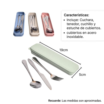 SET CUBIERTOS CUCHARA CUCHILLO TENEDOR DIM:20*5CM