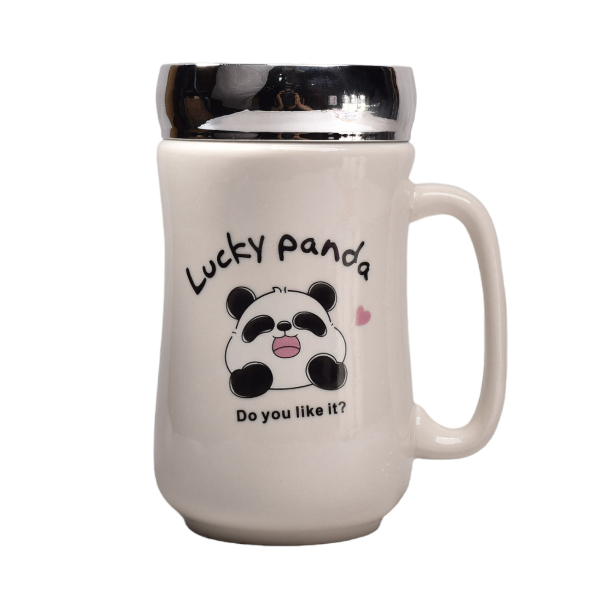 mug pocillo ceramica con tapa diseño osos 440ml dim:8*8*14