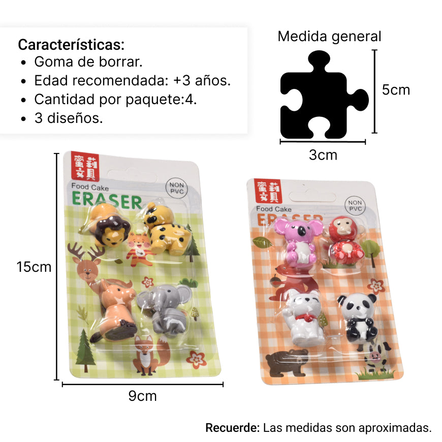 set borradores forma animales