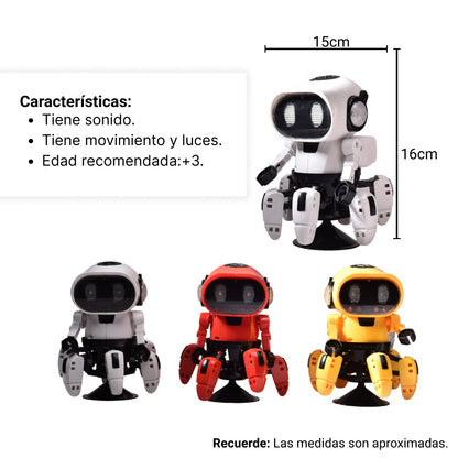 ROBOT CON LUCES SONIDO Y MOVIMIENTO JUGUETE