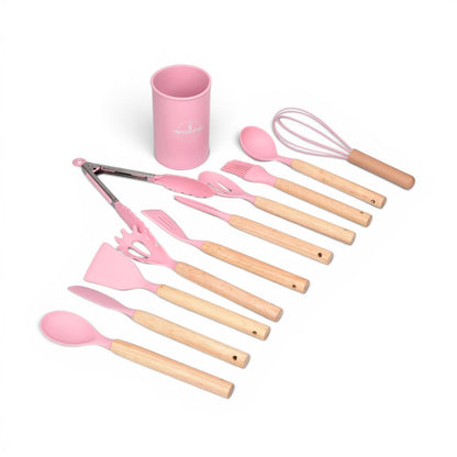 SET DE COCINA EN SILICONA DIM:10X10X26CM