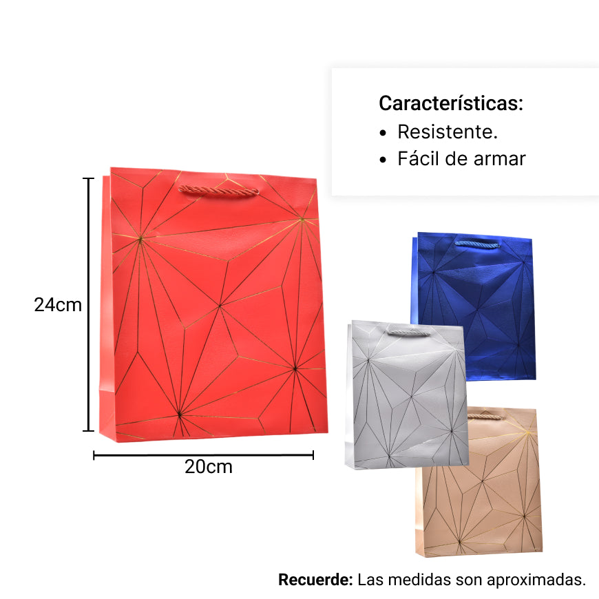 bolsa regalo en papel tamaño pequeño s