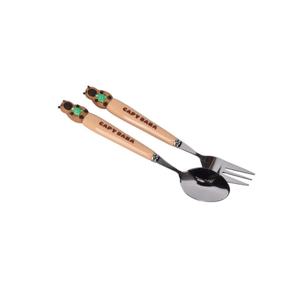 SET CUBIERTOS PORTATIL CAPYBARA DIM:4X20X2
