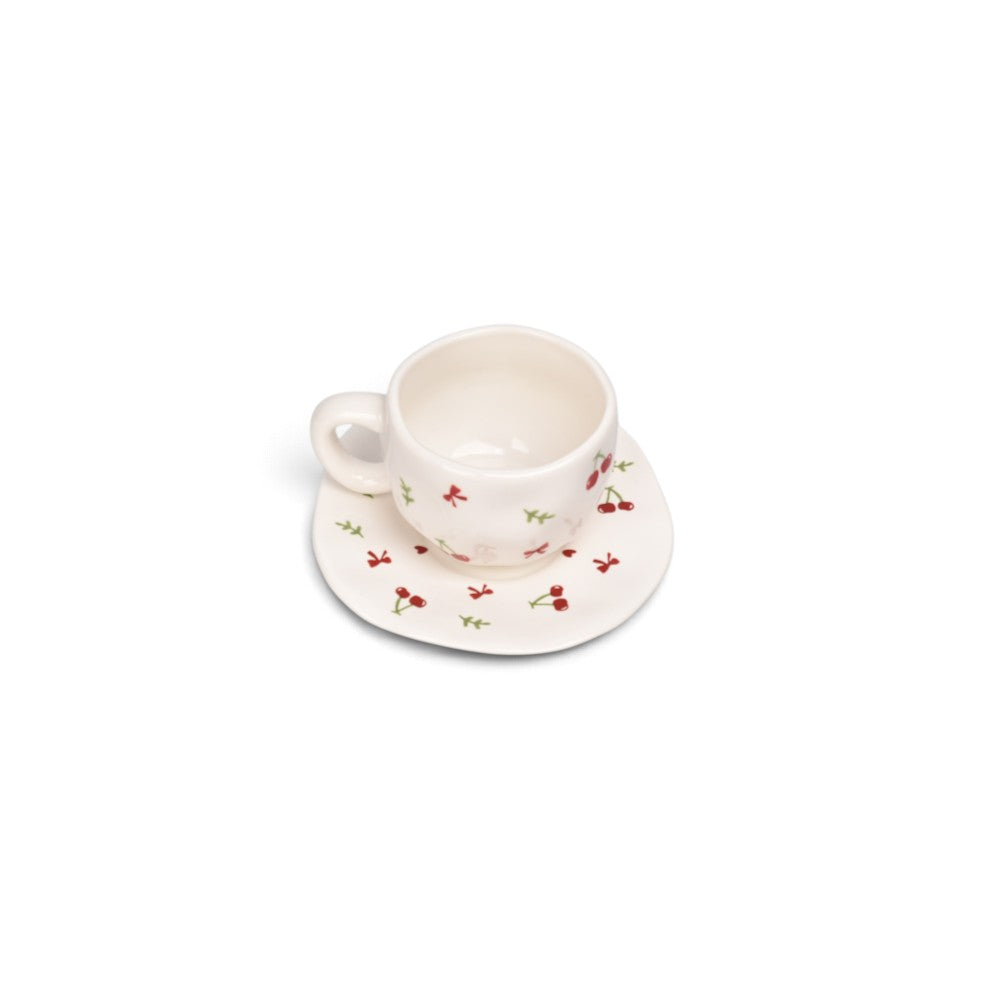 pocillo set con plato 300ml ceramica