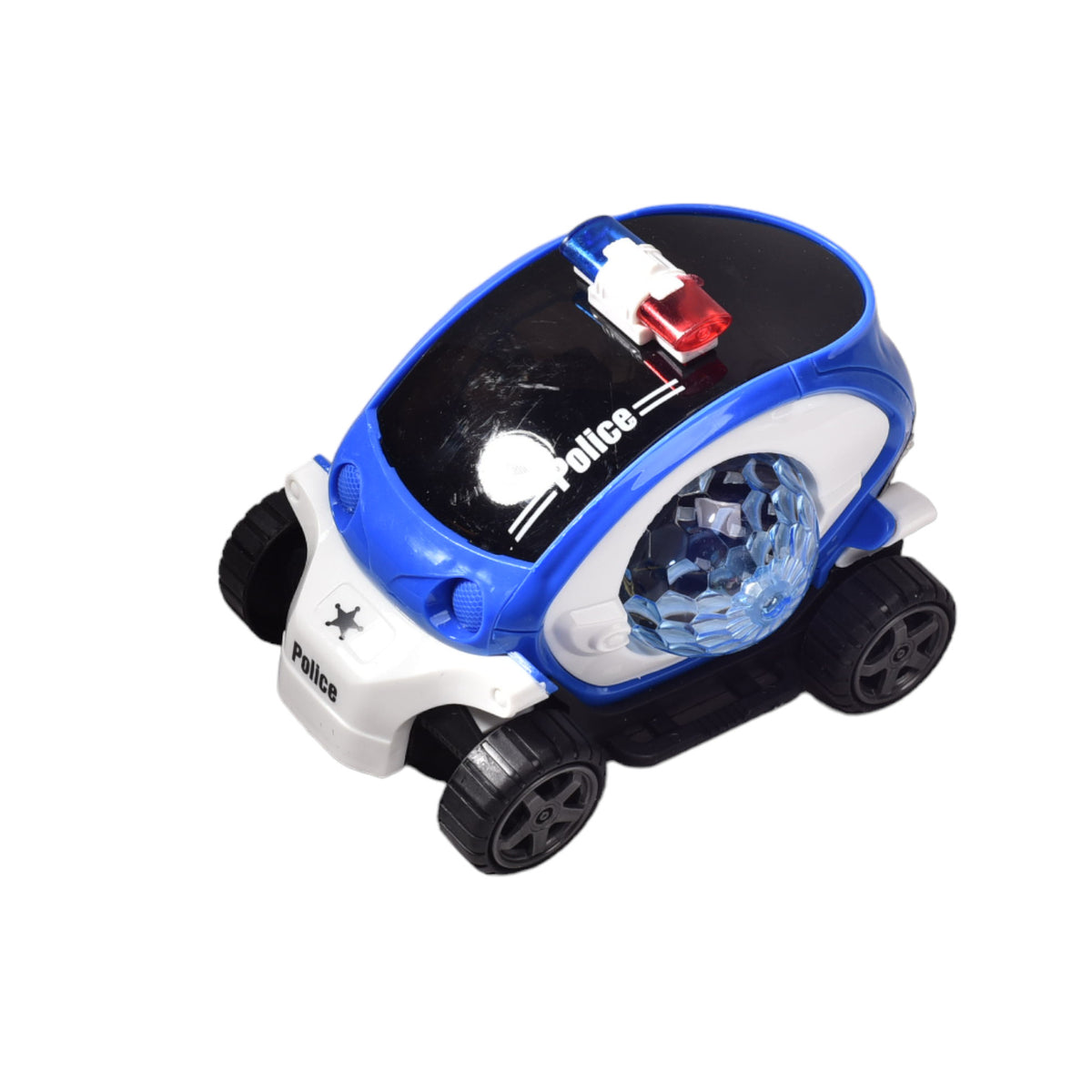 carro policia para niño con luces y movimiento