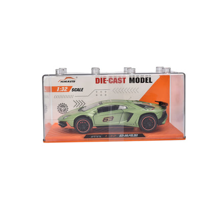CARRO DE COLECCION METALICO CON ESTUCHE ACRILICO DIM:9.8 x 18.4 x 9.8 cm