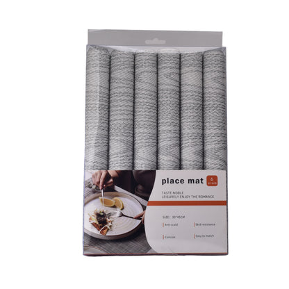INDIVIDUAL SET 6PCS DIM:30CM