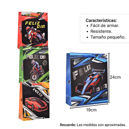 BOLSA REGALO EN PAPEL HOMBRE TAMAÑO PEQUEÑO