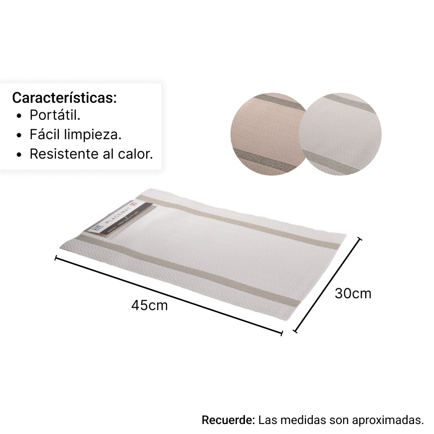 individuales comedor hogar mesa dim: 30*45
